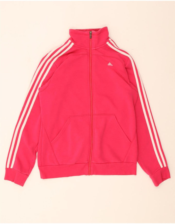Damska kurtka dresowa Adidas UK 12/14 Średni różowy bawełniany