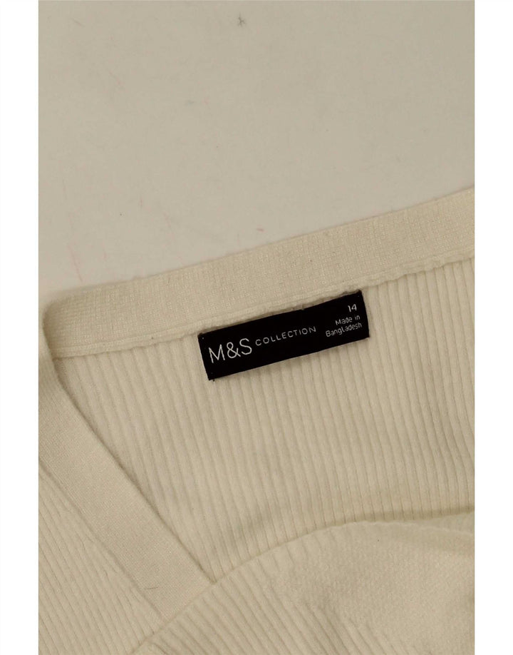 Sweter damski Marks & Spencer UK 14, średni biały