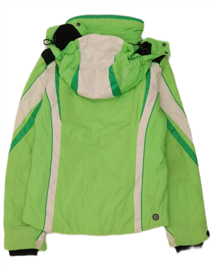 Damska kurtka narciarska Colmar z kapturem, oversize IT 40 XS, kolor zielony