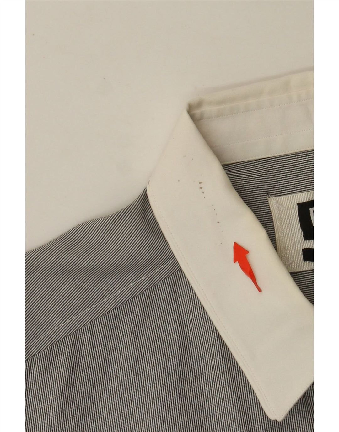 Koszula męska slim fit DOLCE & GABBANA IT 52, duża, szara, bawełniana w prążki