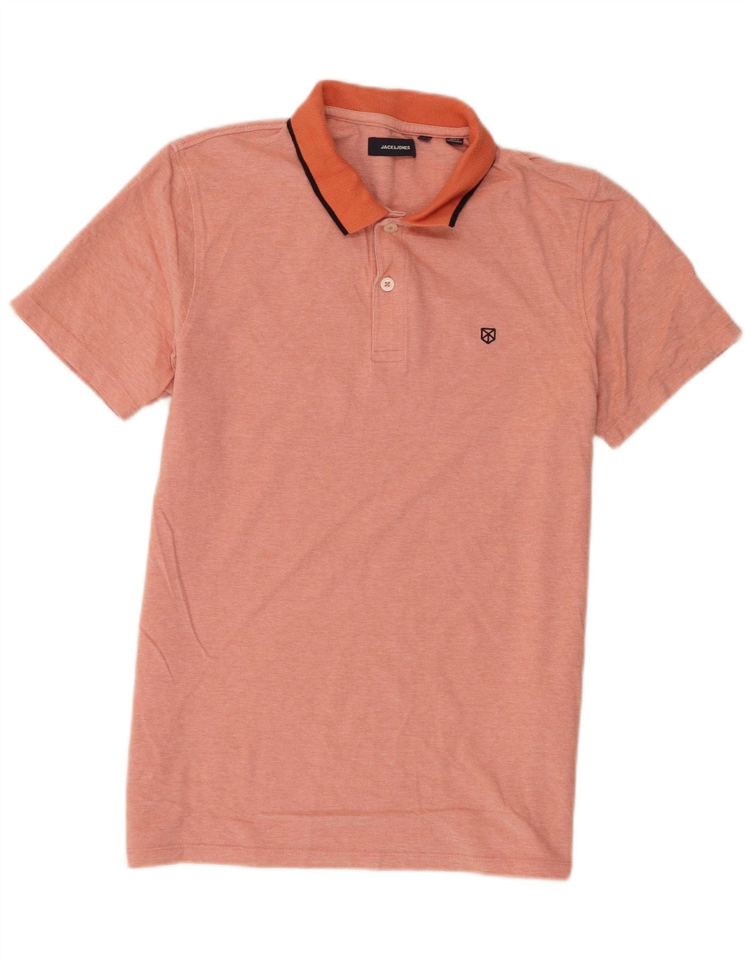 Męska koszulka polo Jack & Jones, duża, pomarańczowa, bawełniana