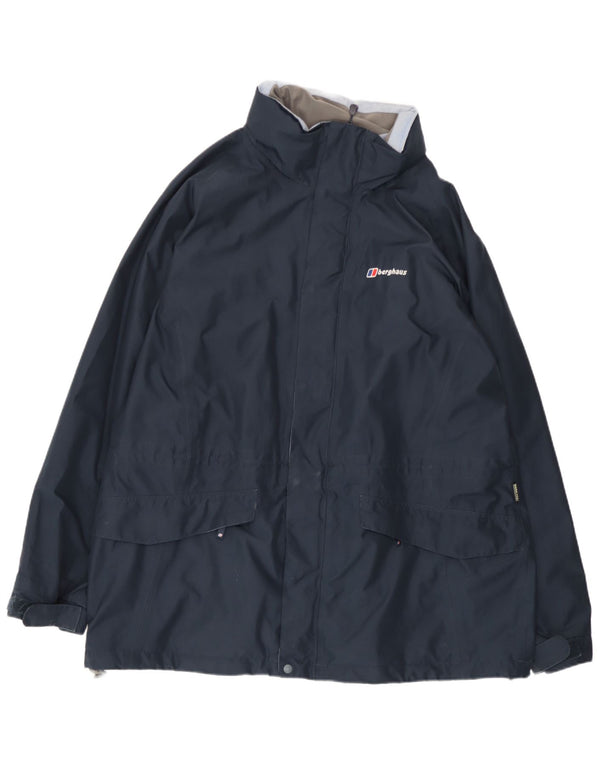 Damska kurtka przeciwdeszczowa z kapturem Berghaus UK 20 2XL Granatowy poliester