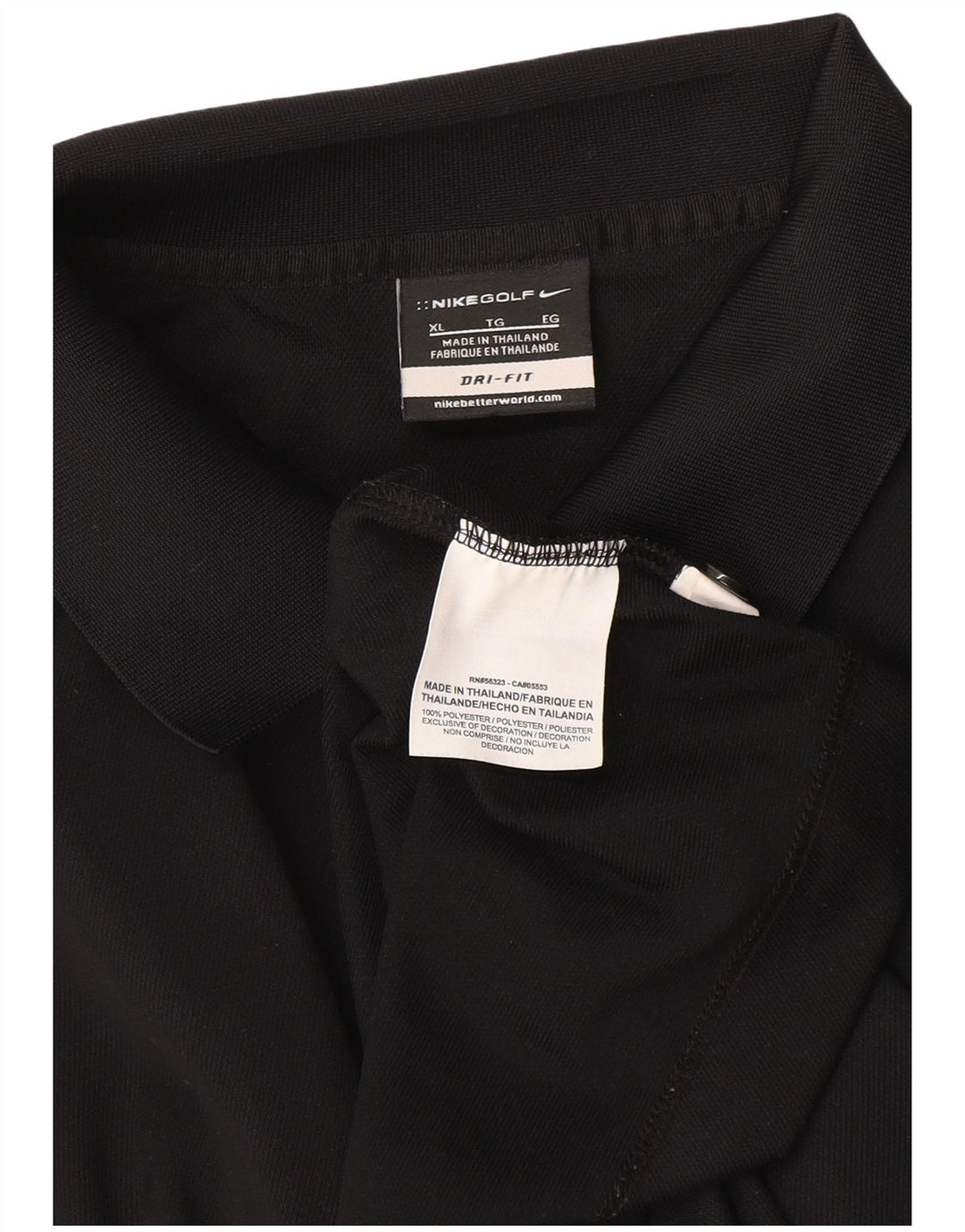 Męska koszulka polo Nike Dri Fit XL, czarna, poliestrowa