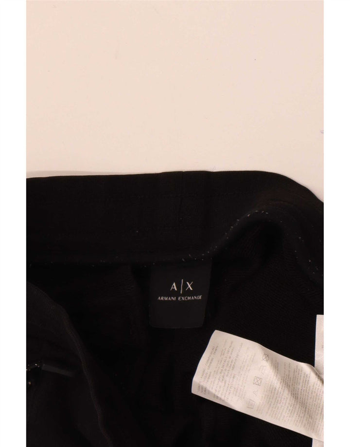 Męskie spodnie dresowe Armani Exchange, małe, czarne, bawełniane