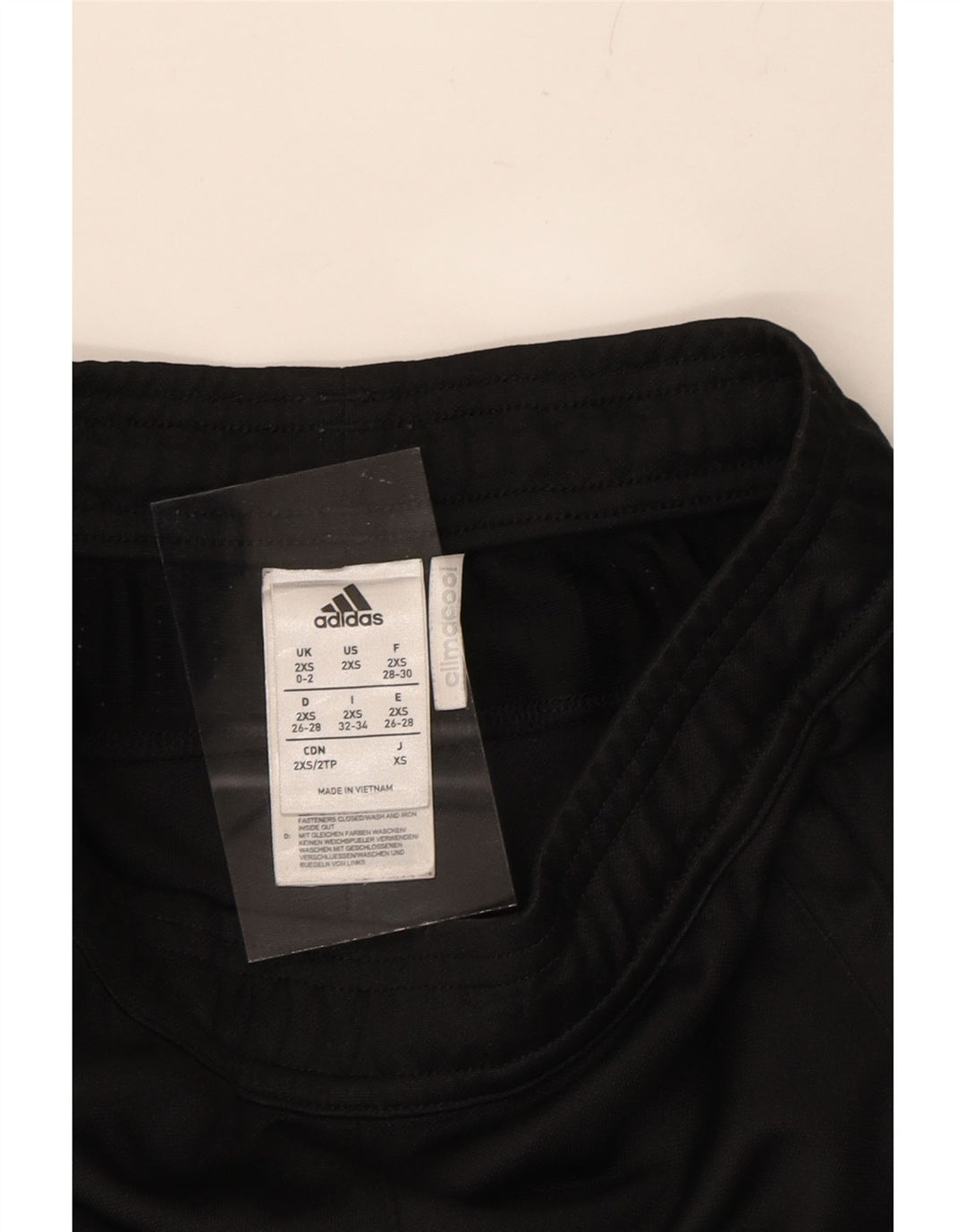 ADIDAS Womens Climacool Tracksuit Trousers UK 0/2 2XS  Black Polyester Vintage Adidas and Second-Hand Adidas from Messina Hembry 