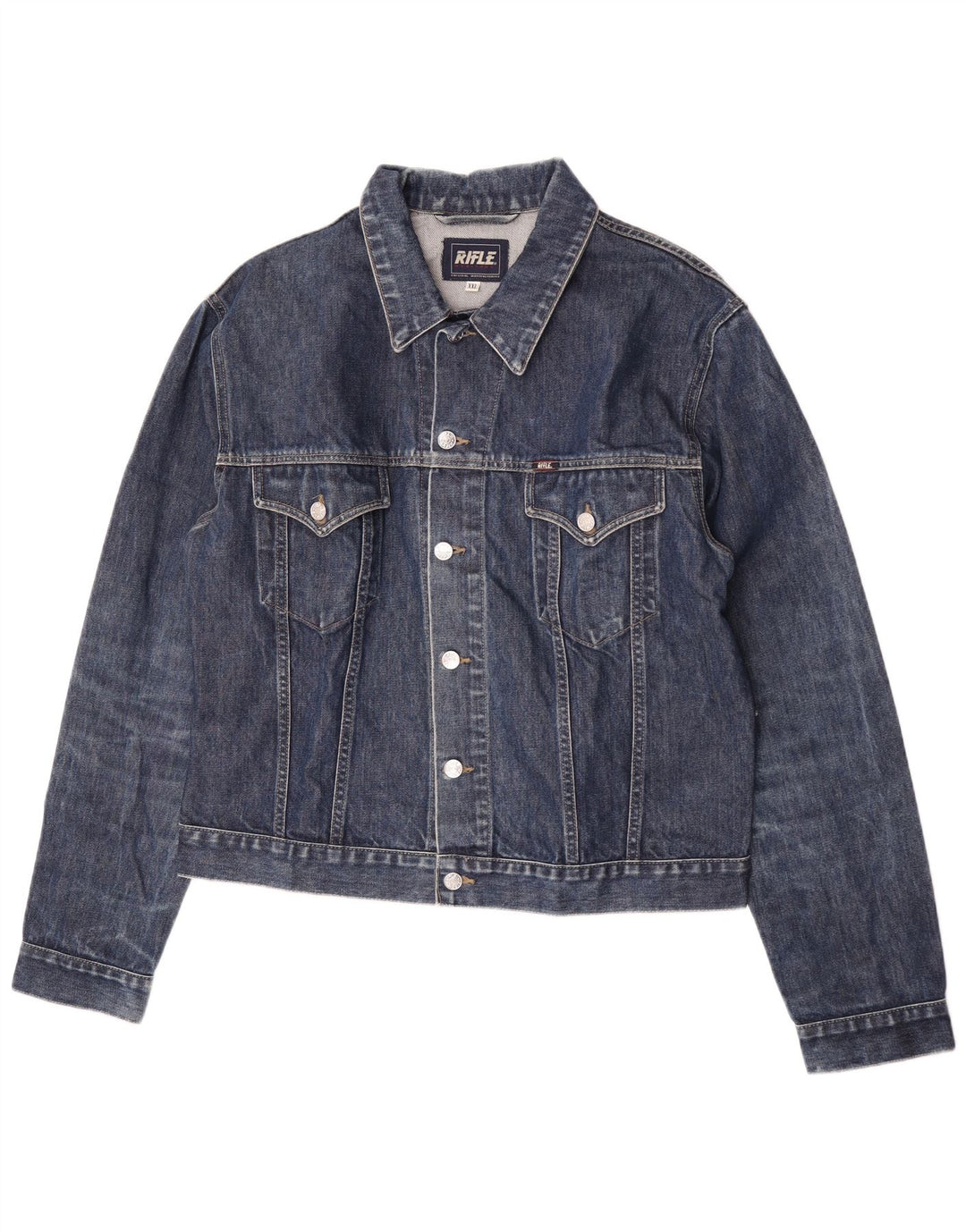 Kurtka damska Rifle Crop Denim UK 20 2XL Granatowa, bawełniana