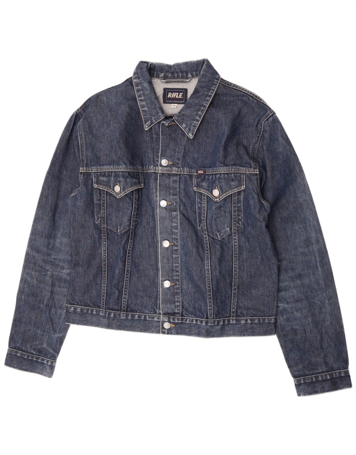 Kurtka damska Rifle Crop Denim UK 20 2XL Granatowa, bawełniana