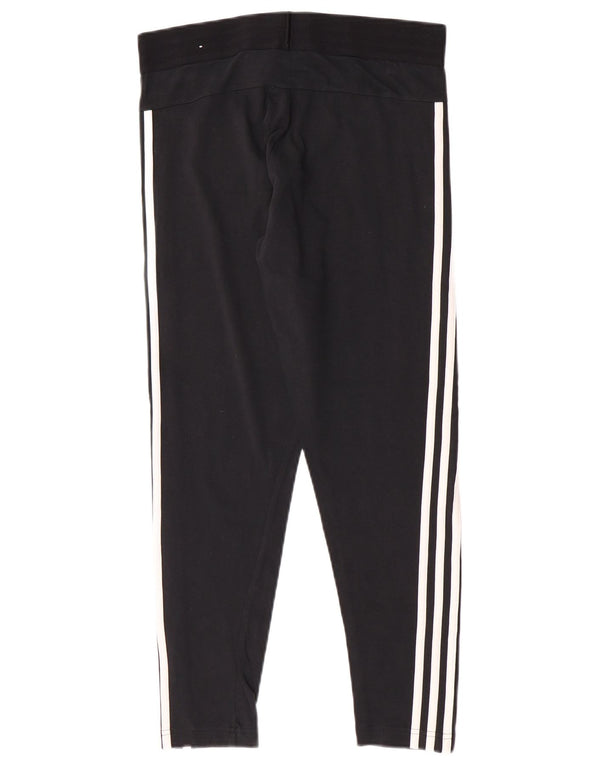Legginsy damskie Adidas UK 14, duże, czarne, bawełniane