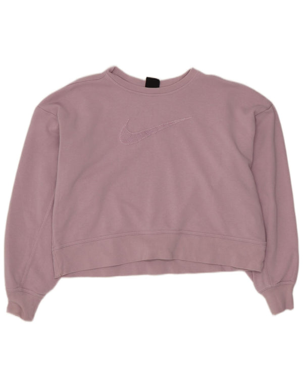 Damska bluza dresowa Nike Dri Fit Oversized Graphic UK 6 XS Fioletowa