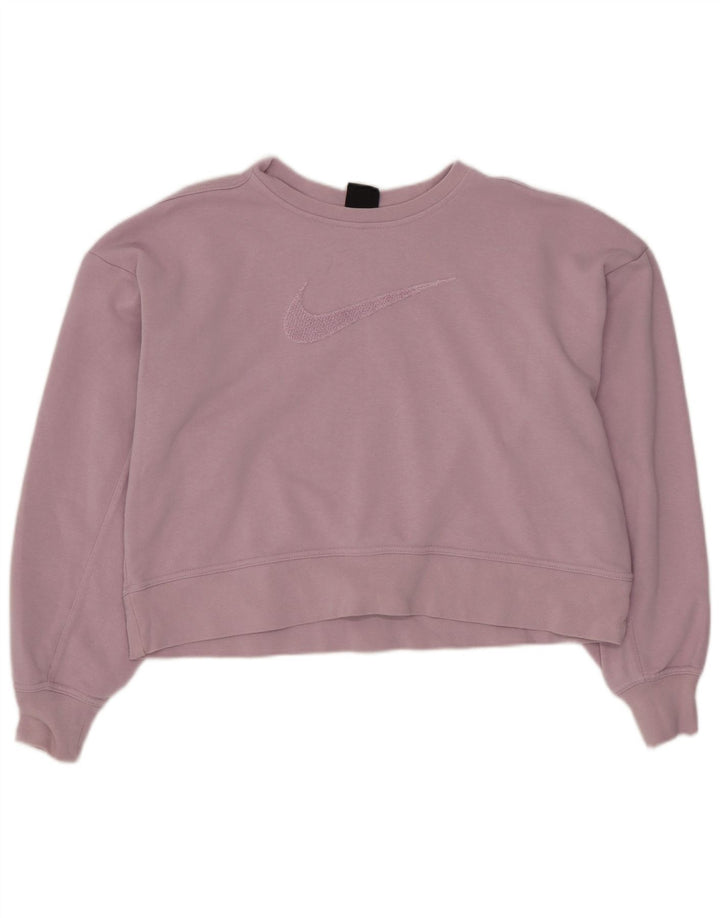 Damska bluza dresowa Nike Dri Fit Oversized Graphic UK 6 XS Fioletowa