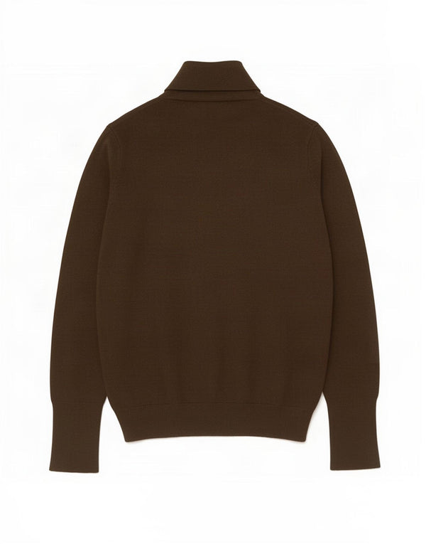 Damski sweter z golfem Zara UK 16, duża wiskoza khaki