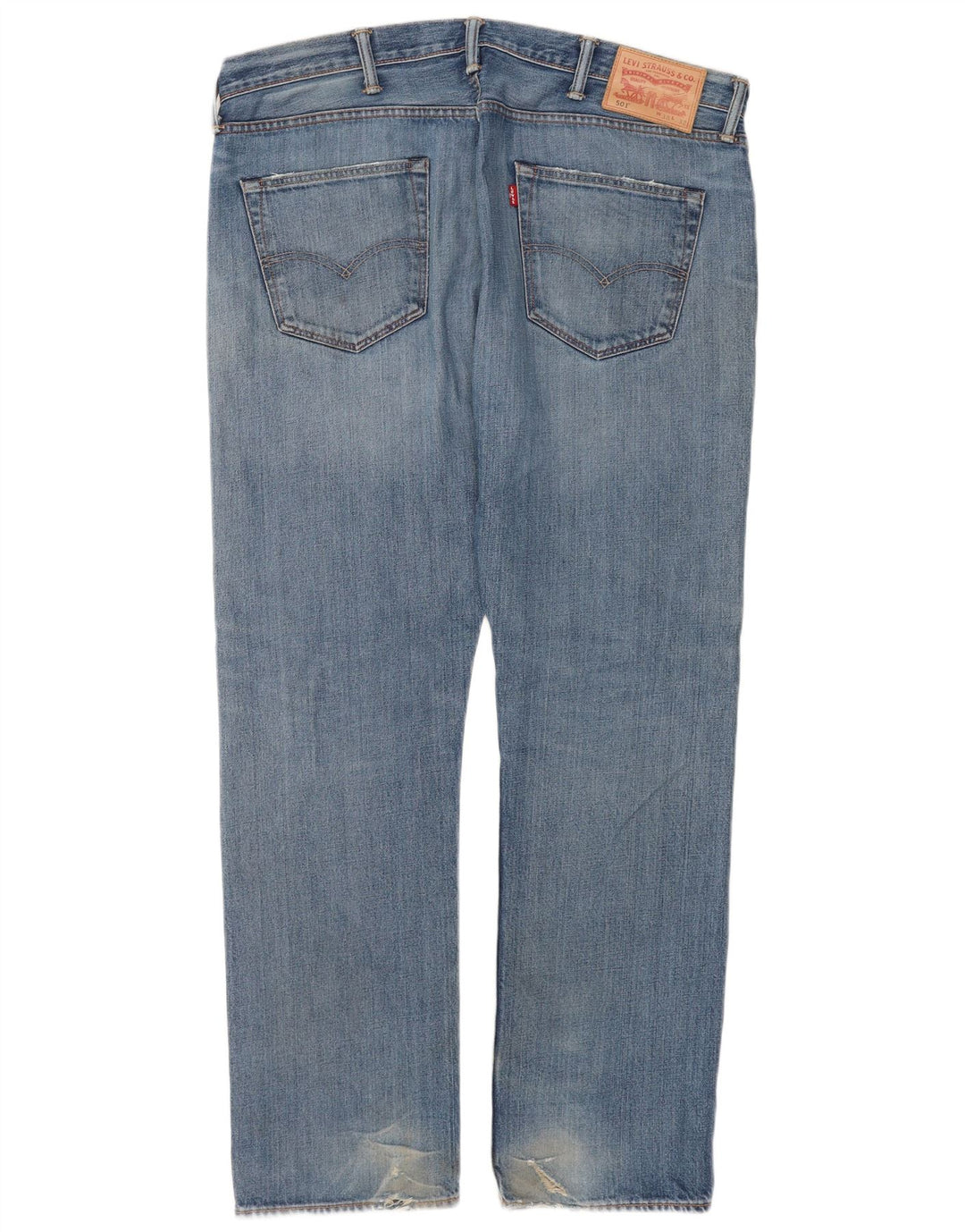 Męskie jeansy Levi's 501 Straight W38 L32 Niebieskie bawełniane