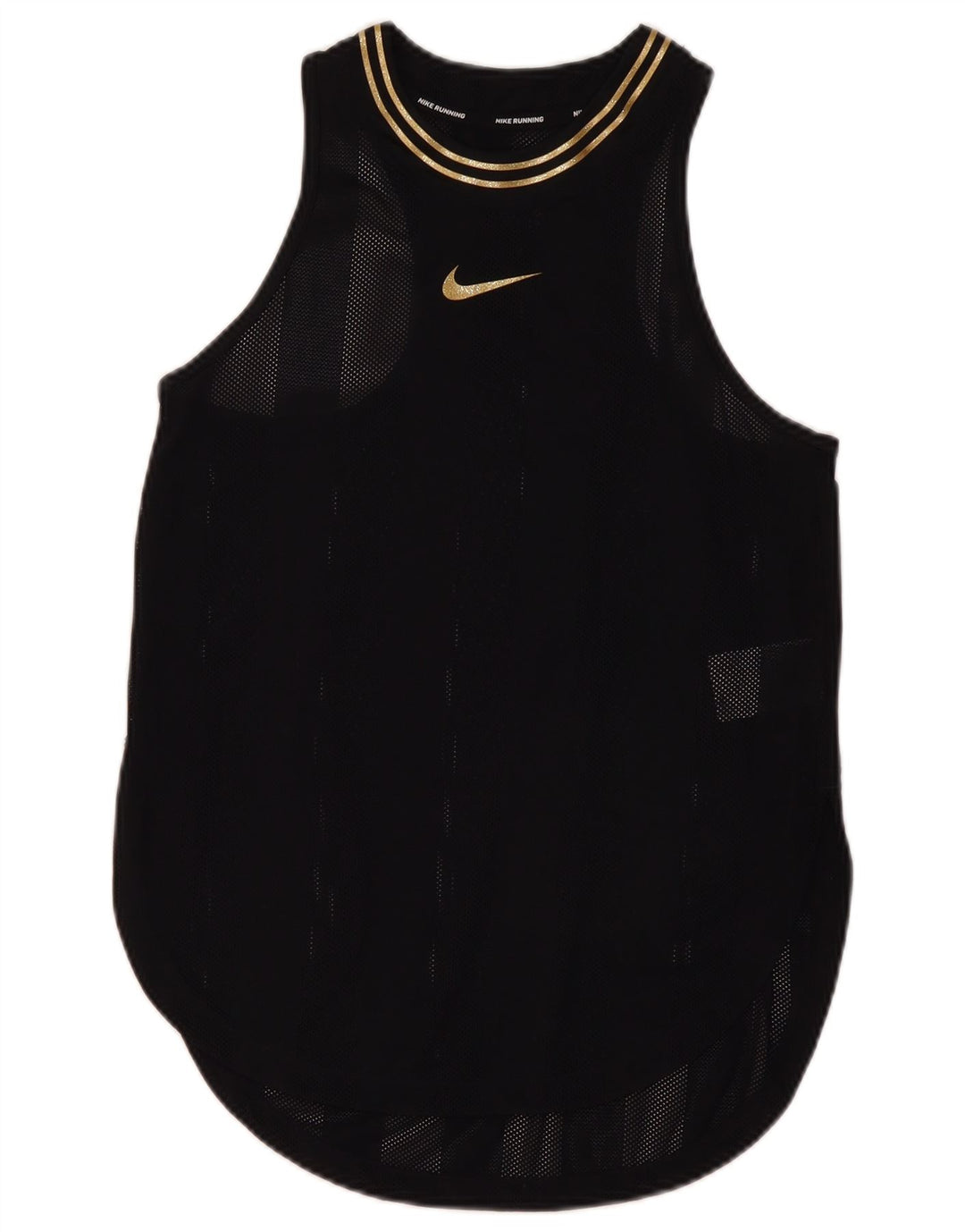 Damska kamizelka Nike Dri Fit Top UK 10, mała, czarna nylonowa