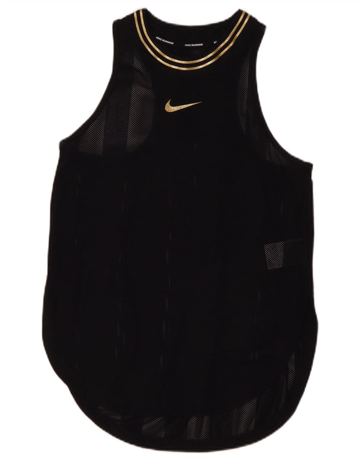 Damska kamizelka Nike Dri Fit Top UK 10, mała, czarna nylonowa