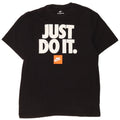 Męski T-shirt z grafiką Nike, średni czarny, bawełniany