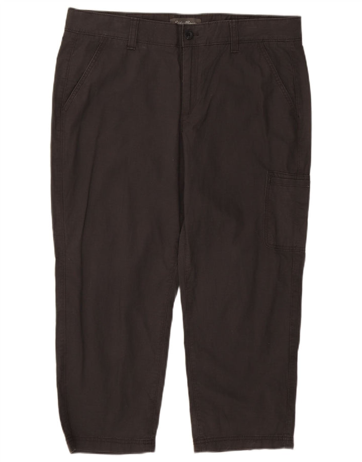 Spodnie damskie EDDIE BAUER Straight Cargo US 14 XL W36 L23 Szare