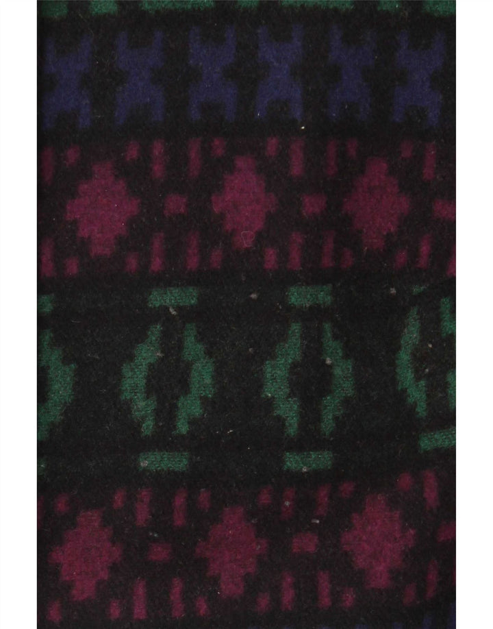 Płaszcz damski w stylu vintage UK 26 5XL Wielobarwna, geometryczna wełna