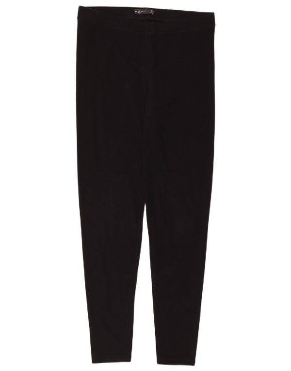 Legginsy damskie Marks & Spencer UK 12, średnie, czarne, bawełniane
