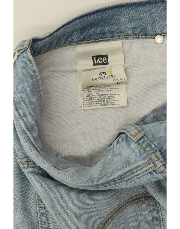 LEE Mens Denim Shorts W32 Medium  Blue Cotton Vintage Lee and Second-Hand Lee from Messina Hembry 