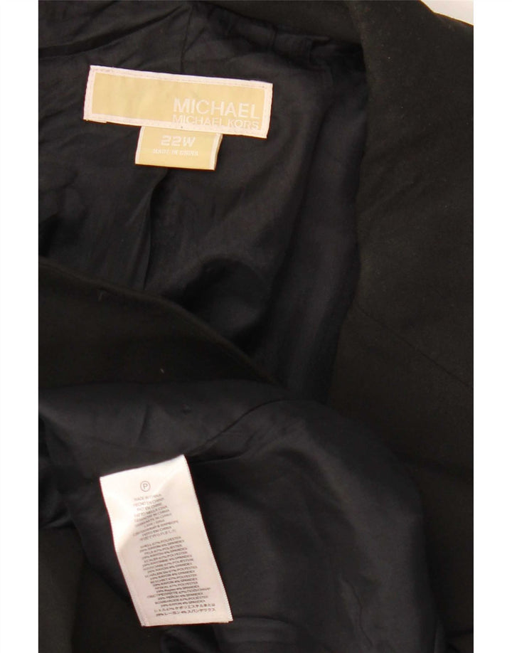 Michael Kors Damska marynarka zapinana na 1 guzik US 22 3XL Czarny Poliester Modern