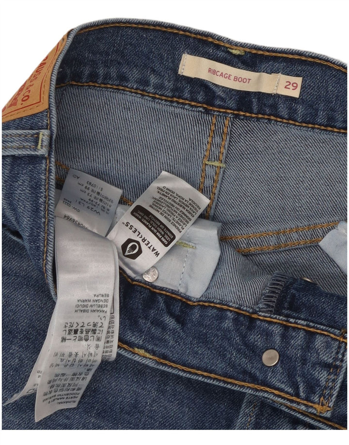 Damskie jeansy Levi's Ribcage Bootcut W29 L31 Niebieska bawełna