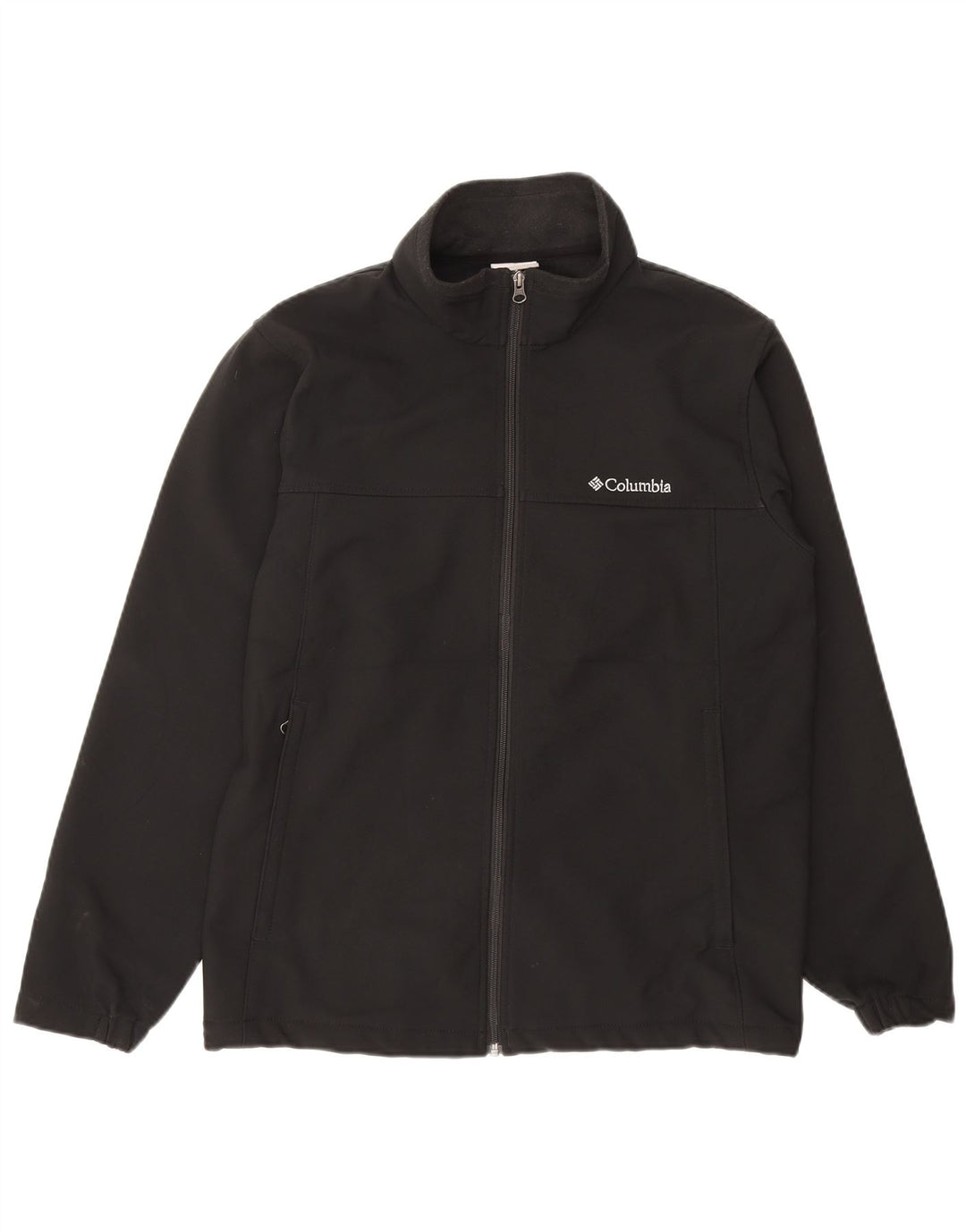 COLUMBIA Mens Tracksuit Top Jacket Large Black Polyester