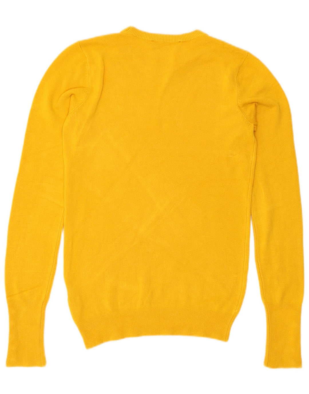 Sweter damski Zara z okrągłym dekoltem UK 10, mały, żółty