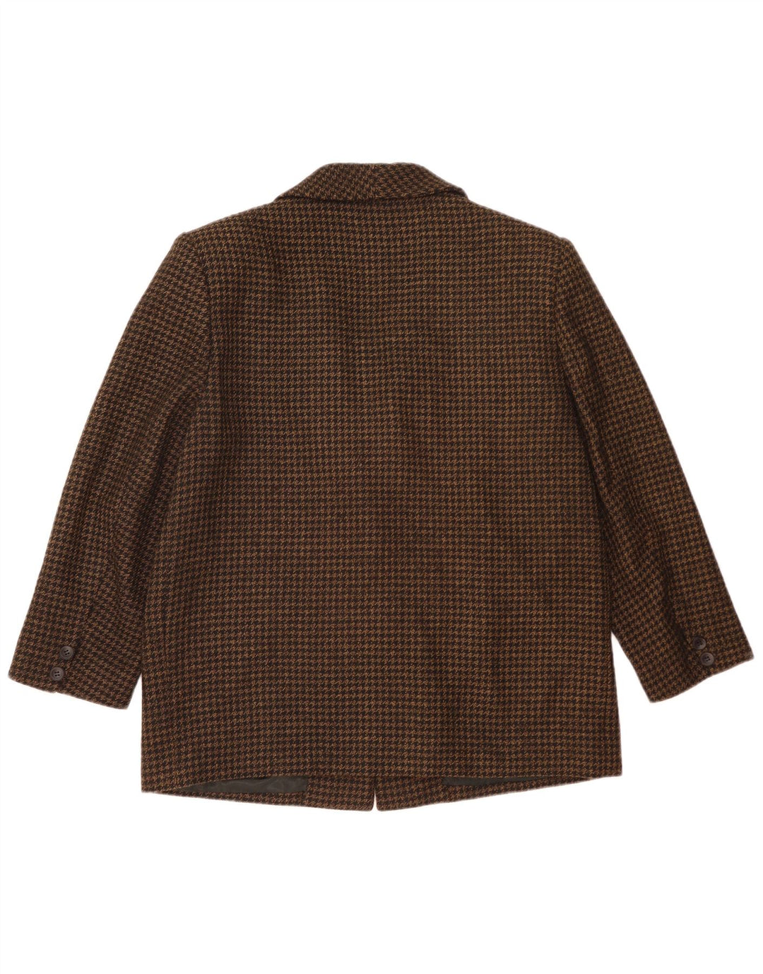 Vintage damska marynarka zapinana na 2 guziki, o luźnym kroju IT 48 XL, czarna pepitka
