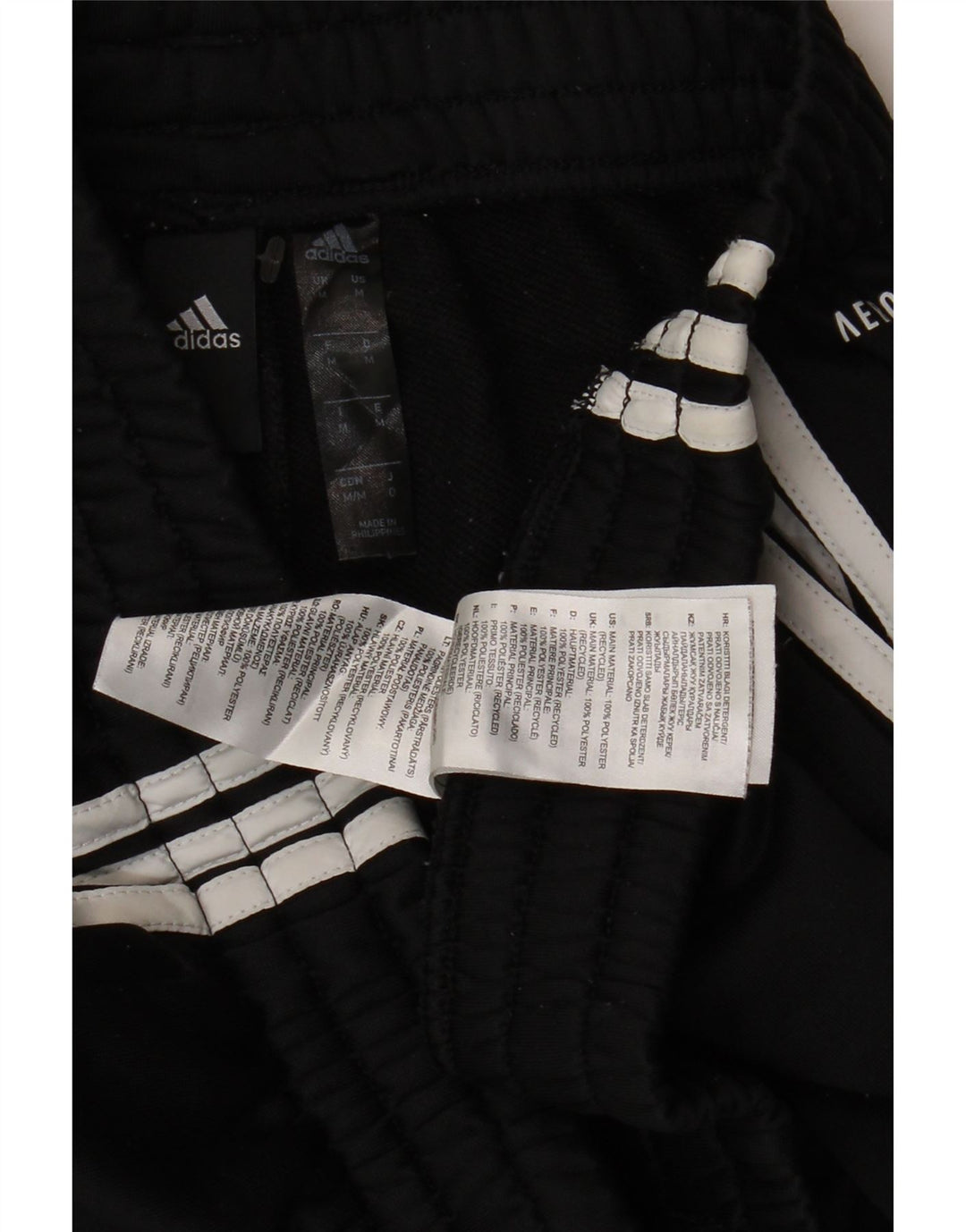 Męskie spodnie dresowe ADIDAS Aeroready, średni czarny poliester