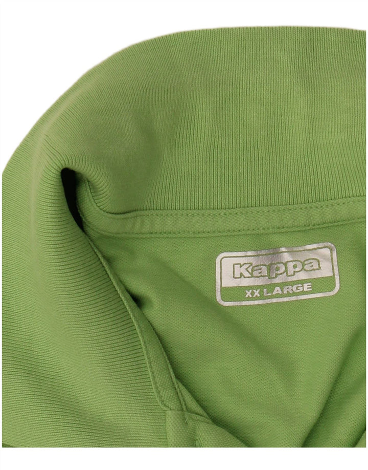 Męska koszulka polo Kappa 2XL w kolorze zielonym