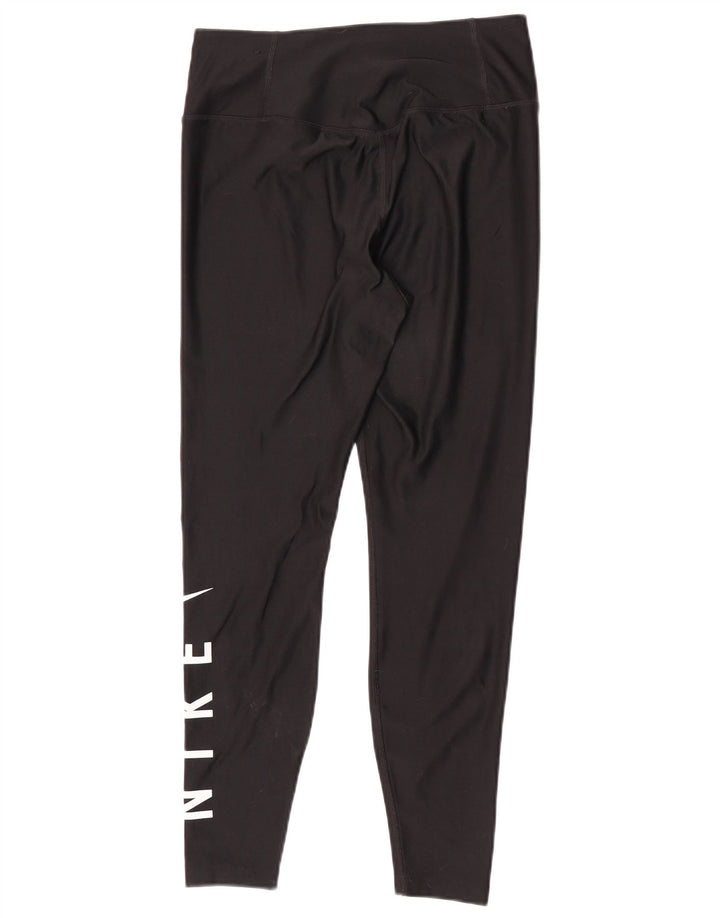 Damskie legginsy Nike Dri Fit Graphic UK 14, średni czarny poliester