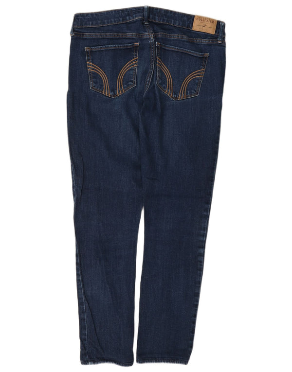 Dżinsy damskie Hollister US 11 Large W30 L28 Niebieskie bawełniane