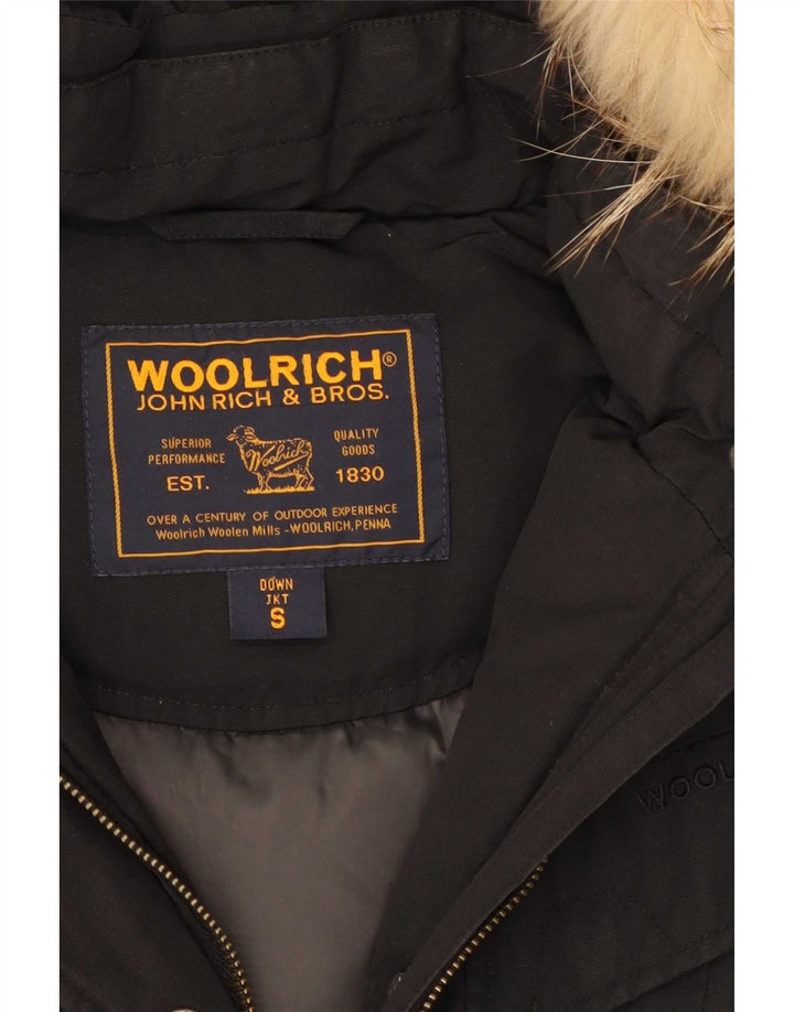 Damska ocieplana kurtka z kapturem Woolrich UK 10, mała czarna
