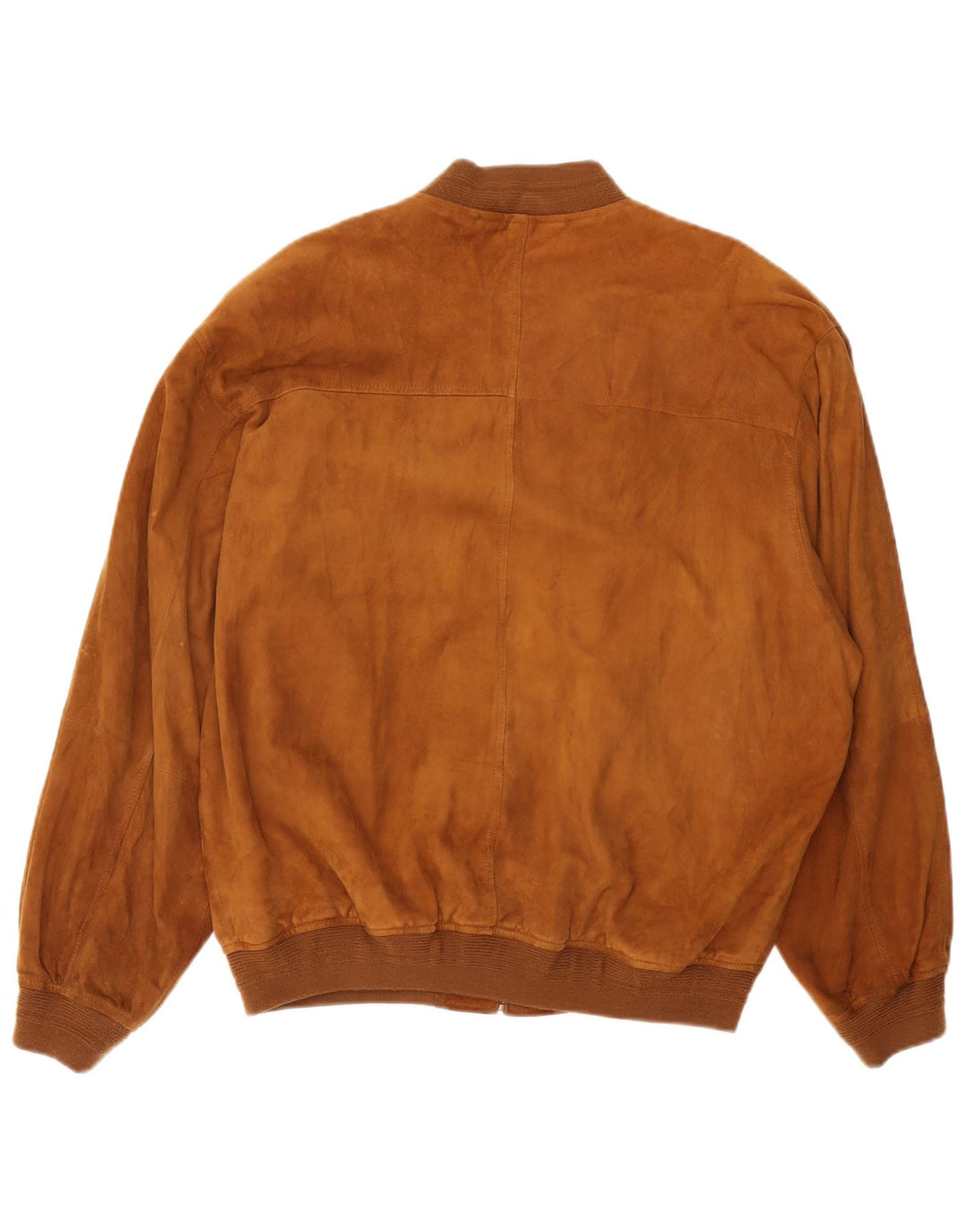 Męska zamszowa kurtka bomberka Gatsby UK 38 w kolorze średniej beżowej skóry