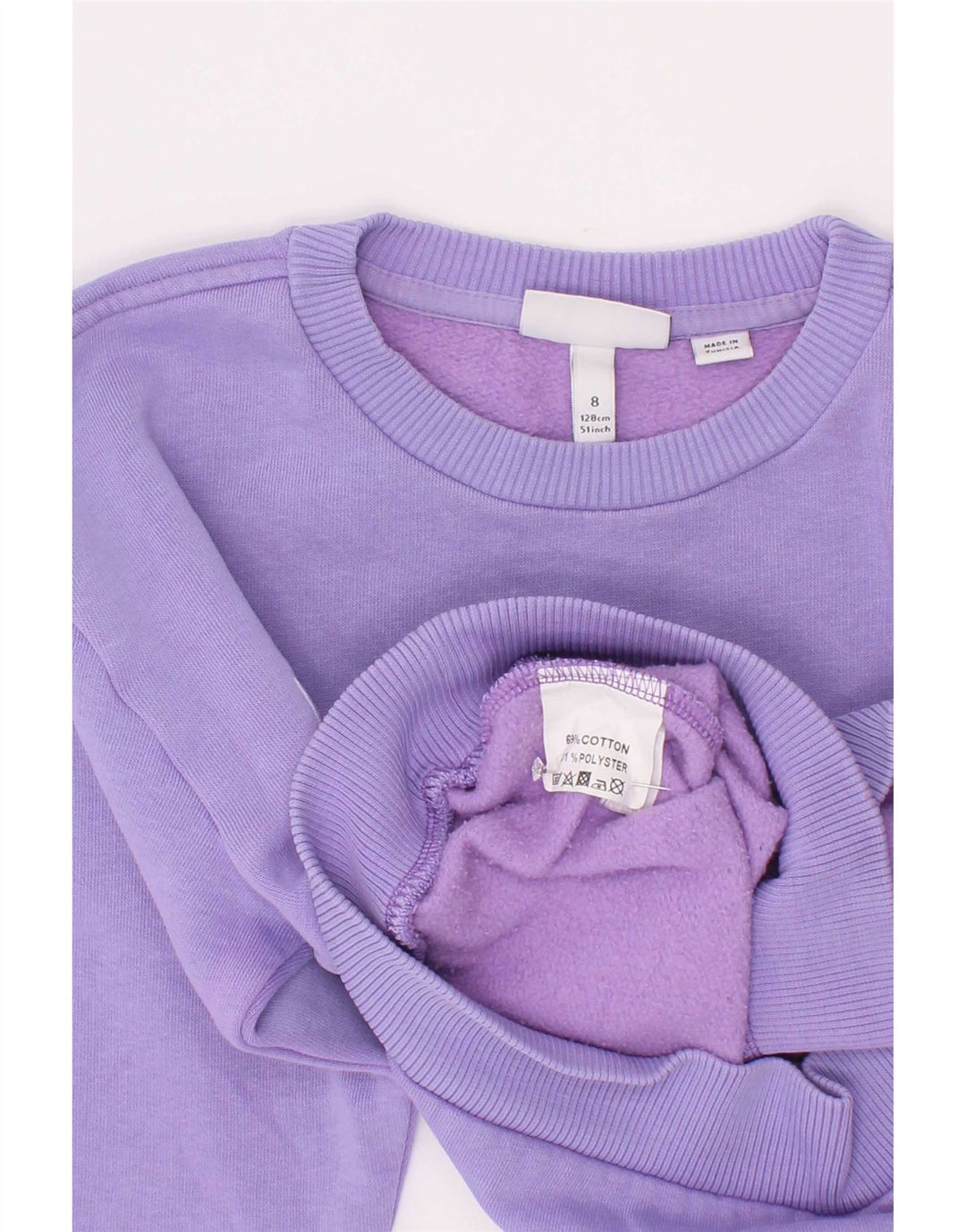 Lacoste Chłopięca bluza z grafiką, 7-8 lat, fioletowa bawełna