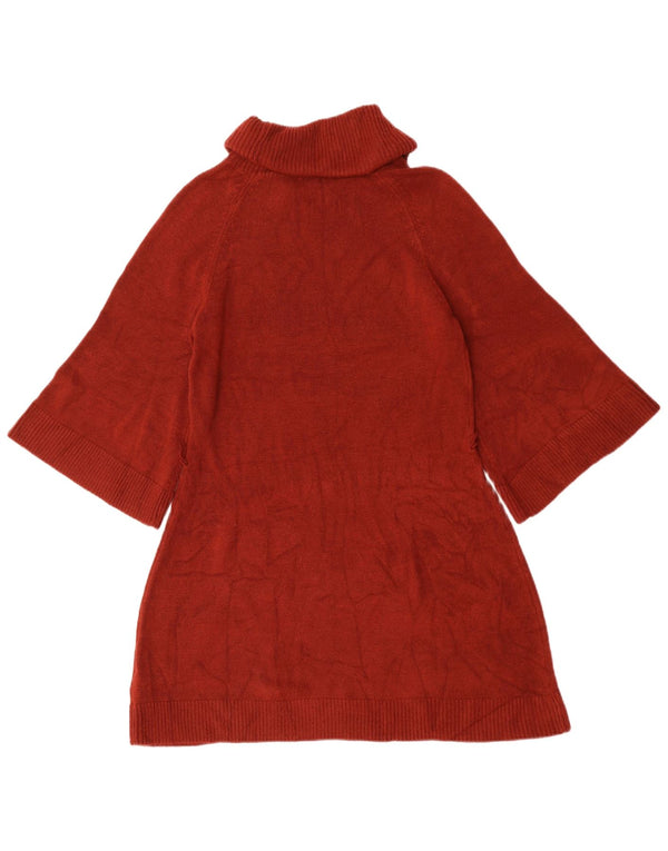 Damska sukienka sweterkowa Mossimo z rękawami 3/4 i okrągłym dekoltem UK 14, duża burgundowa