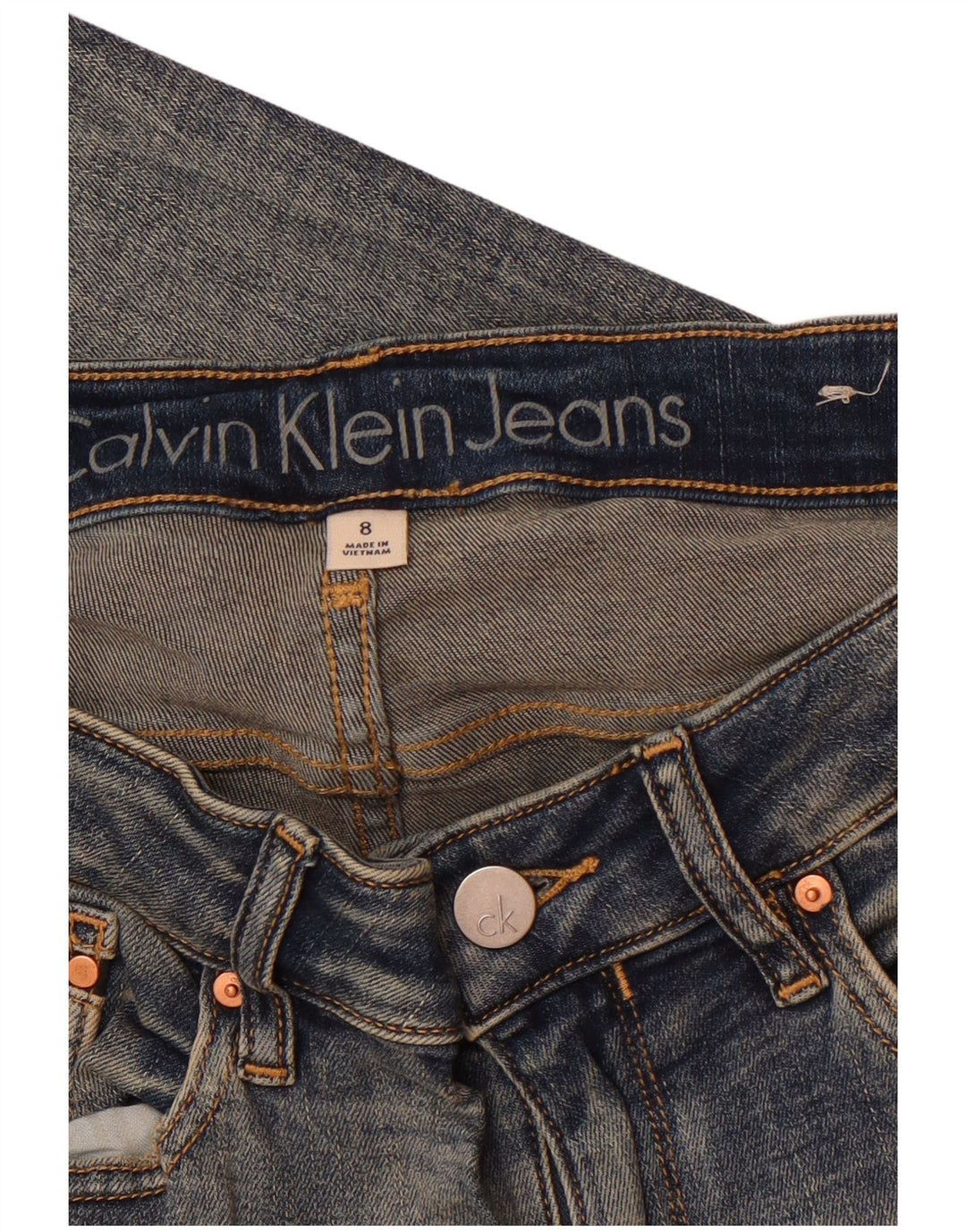Damskie jeansy Calvin Klein US 8 Medium W30 L27 Niebieskie