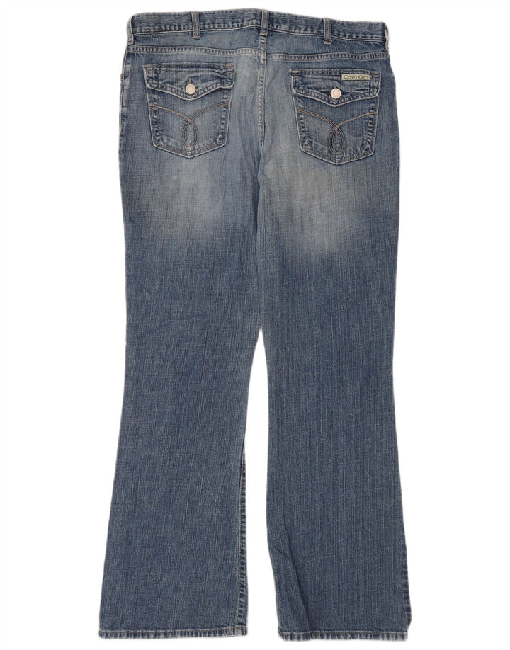 Damskie jeansy rozkloszowane CALVIN KLEIN US 16 XL W36 L32 Niebieskie, bawełniane