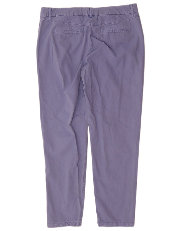 Marks & Spencer Damskie spodnie chino typu slim UK 14, duże W34 L29, niebieska bawełna