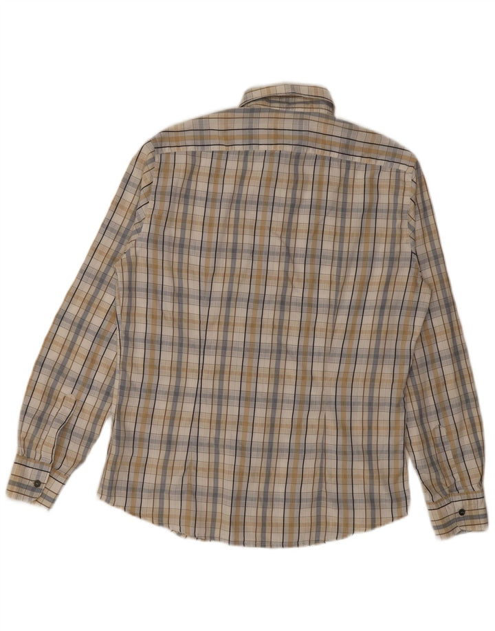 Koszula męska Trussardi Jeans w dużą beżową kratkę