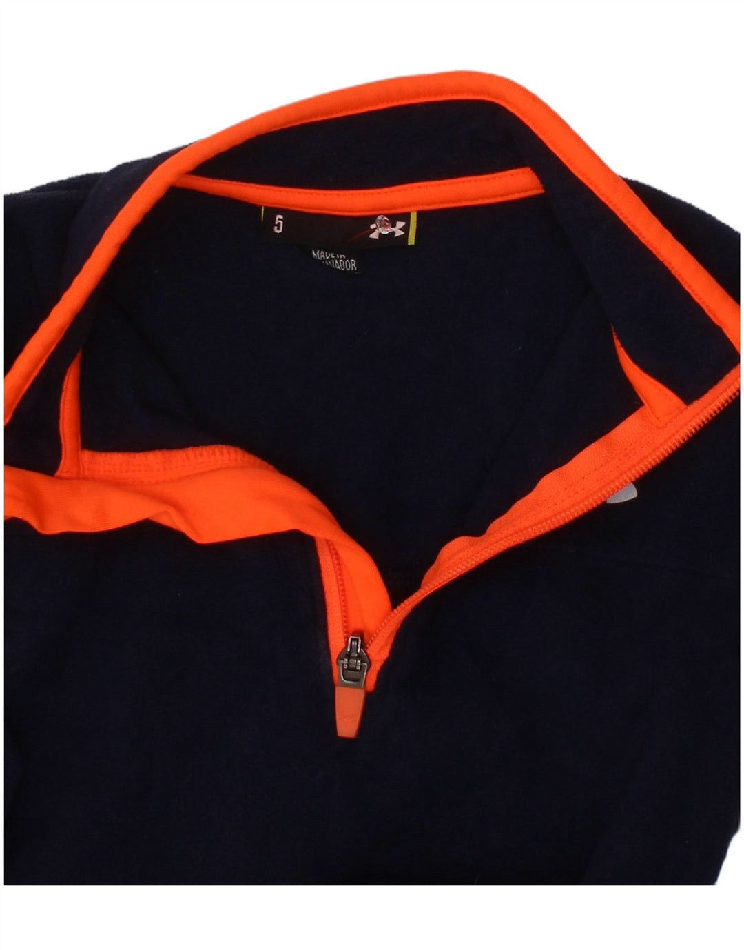 Chłopięcy sweter polarowy Under Armour z zamkiem błyskawicznym, 4-5 lat, granatowy, poliester