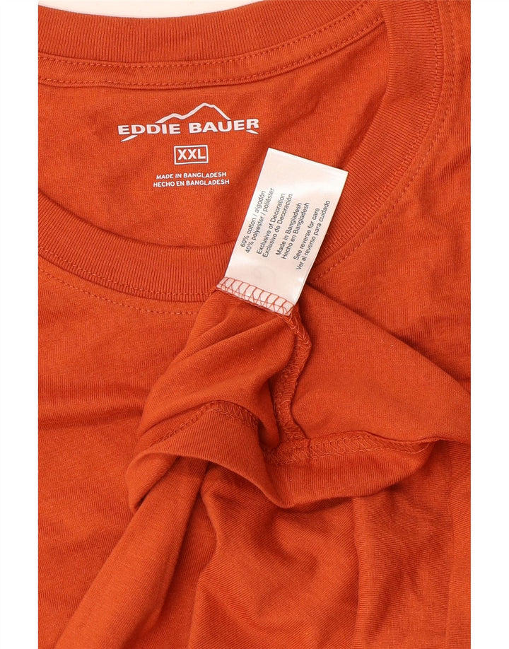 Koszulka męska EDDIE BAUER Top 2XL Pomarańczowa bawełna