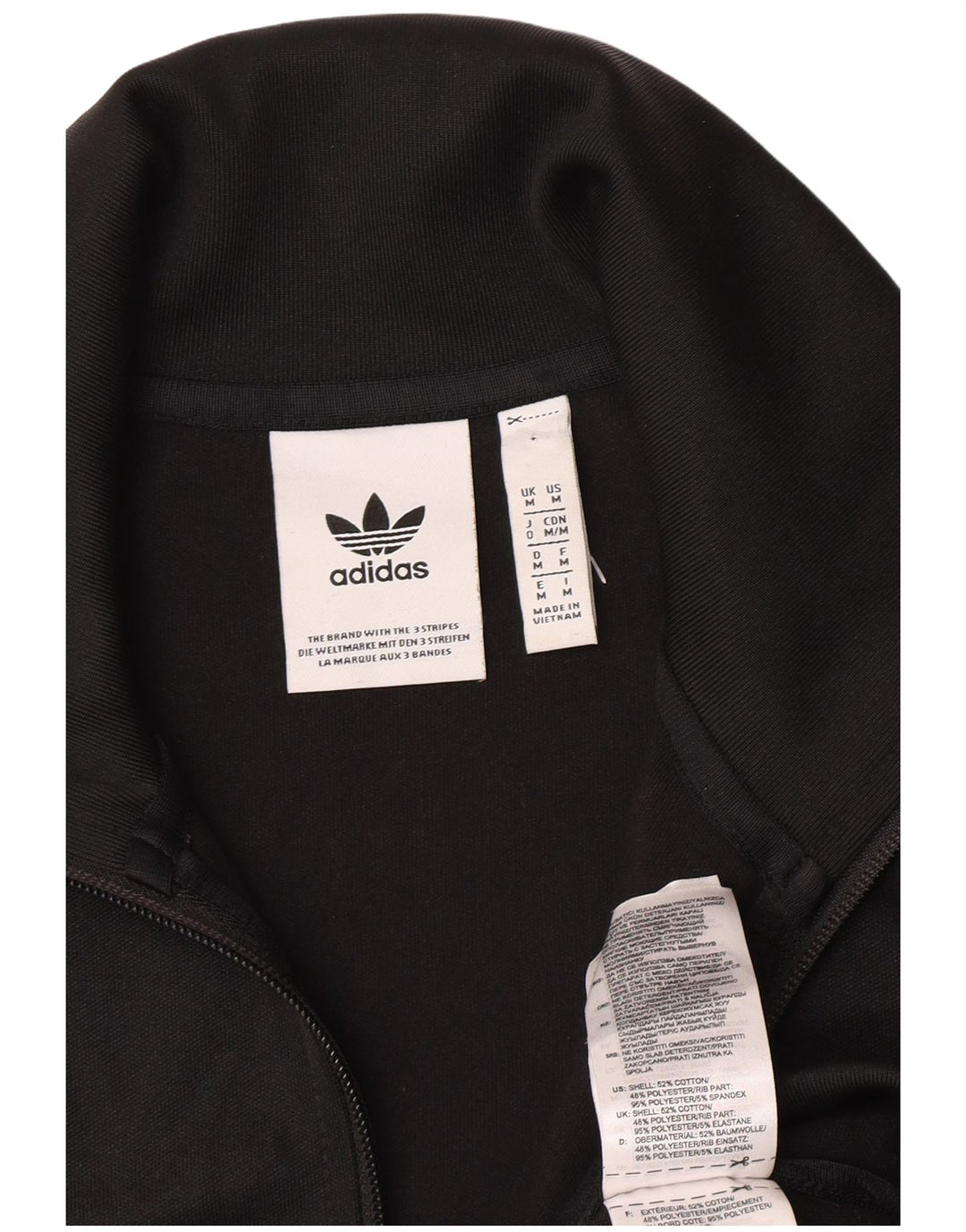 Adidas Męska bluza dresowa, średnia czarna bawełniana