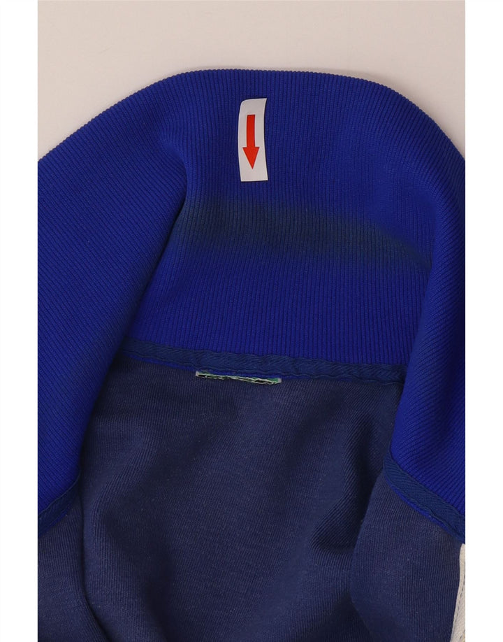 Kurtka męska dresowa w stylu vintage, duża, niebieska