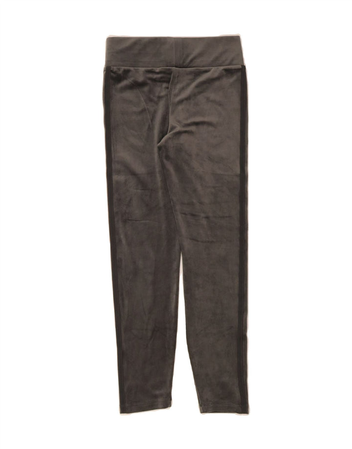 ADIDAS Womens Velour Leggings UK 6 XS Grey Vintage Adidas and Second-Hand Adidas from Messina Hembry 