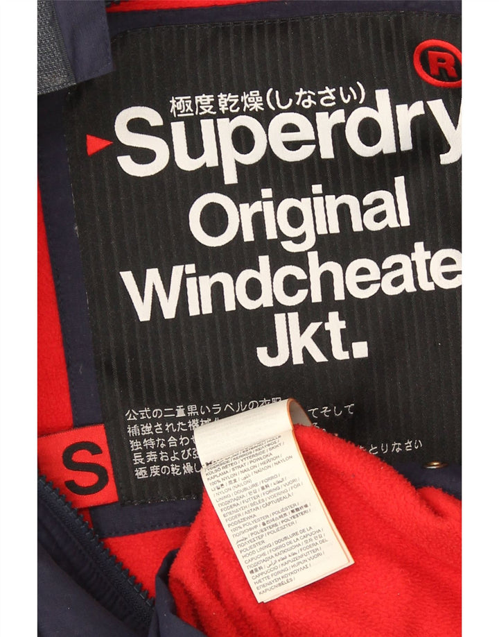 Męska kurtka wiatrówka Superdry Graphic UK 36, mała granatowa