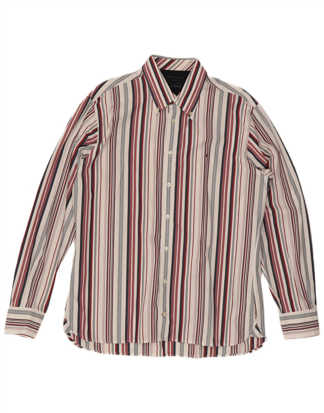 Koszula męska Tommy Hilfiger, duża, bawełniana w kolorowe paski