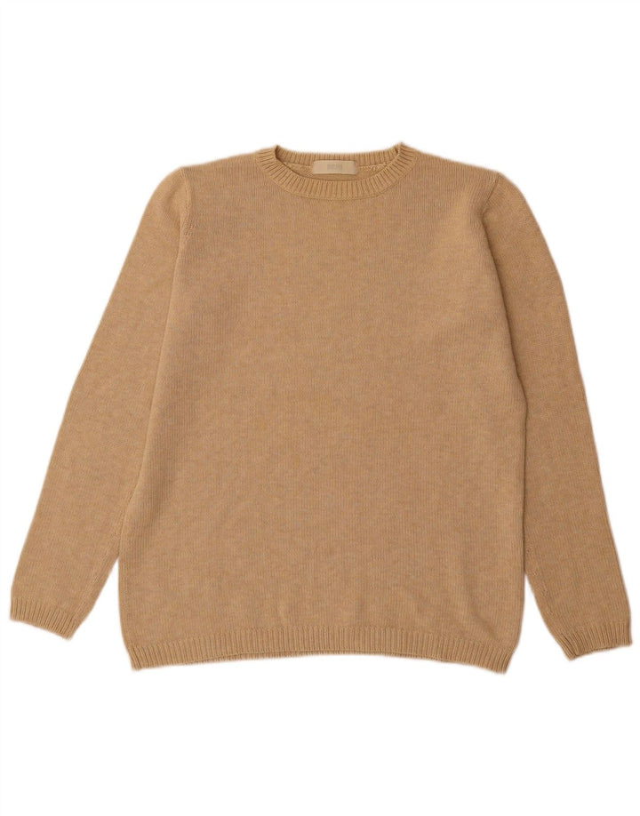Marks & Spencer Damski sweter oversize z dekoltem w łódkę, UK 10, mały, beżowy