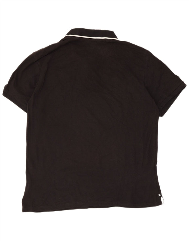 Męska koszulka polo North Sails XL, czarna, bawełniana w paski