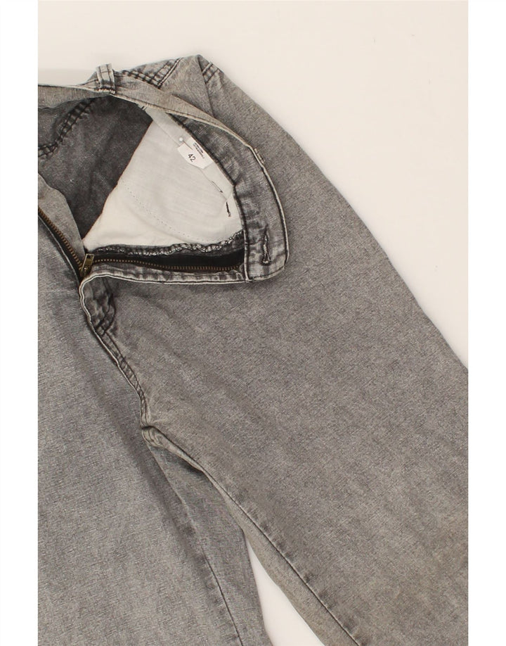 WAMPUM Womens Tapered Jeans IT 42 Medium W24 L32 Grey Cotton Vintage Wampum and Second-Hand Wampum from Messina Hembry 